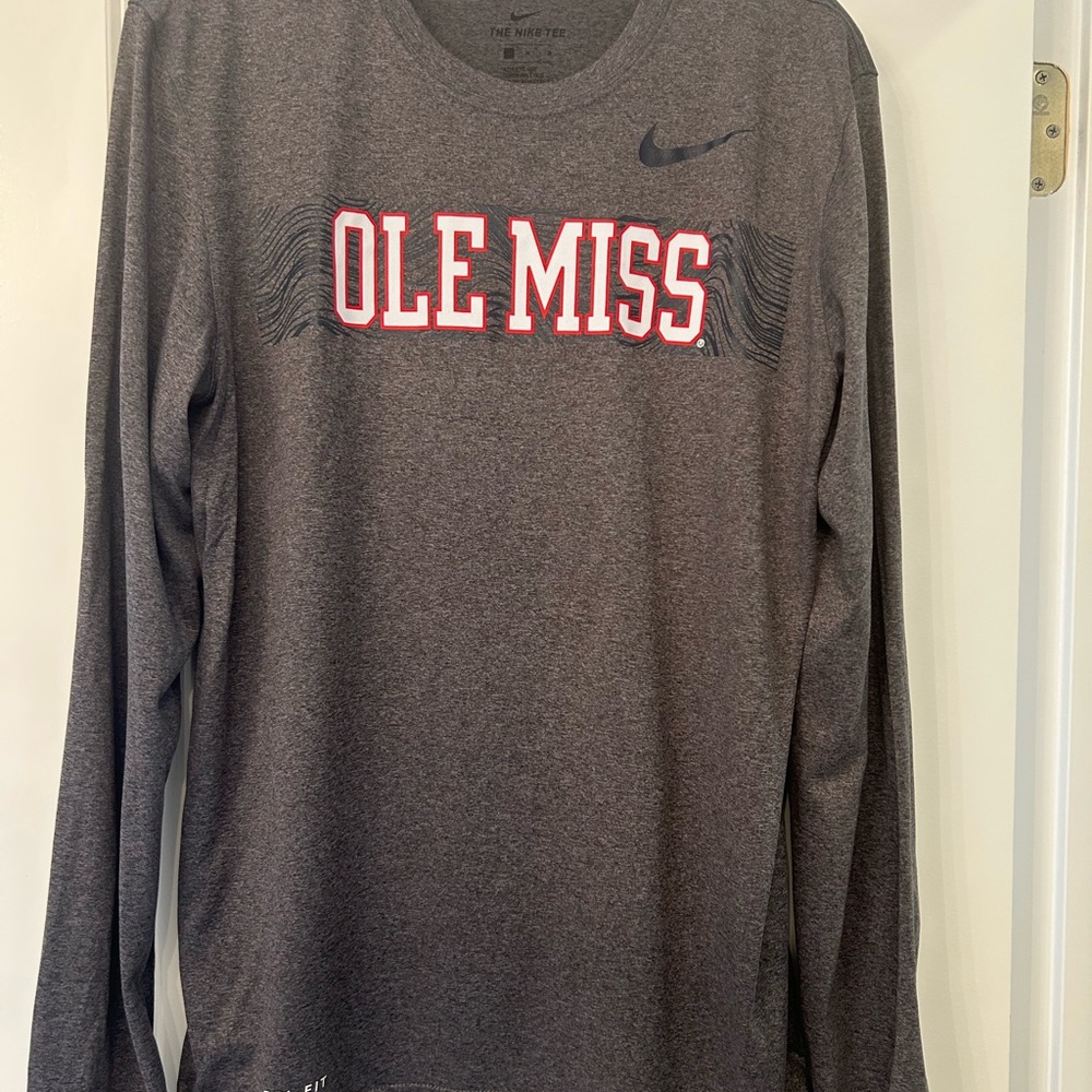 Nike Men's Gray Ole Miss Shirt